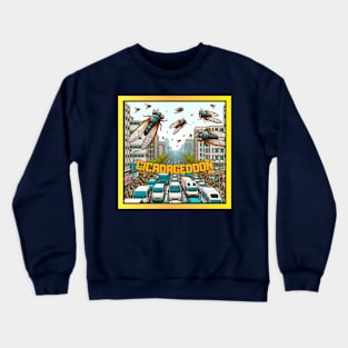 funny Cicadageddon Invasion Tour 2024 Crewneck Sweatshirt